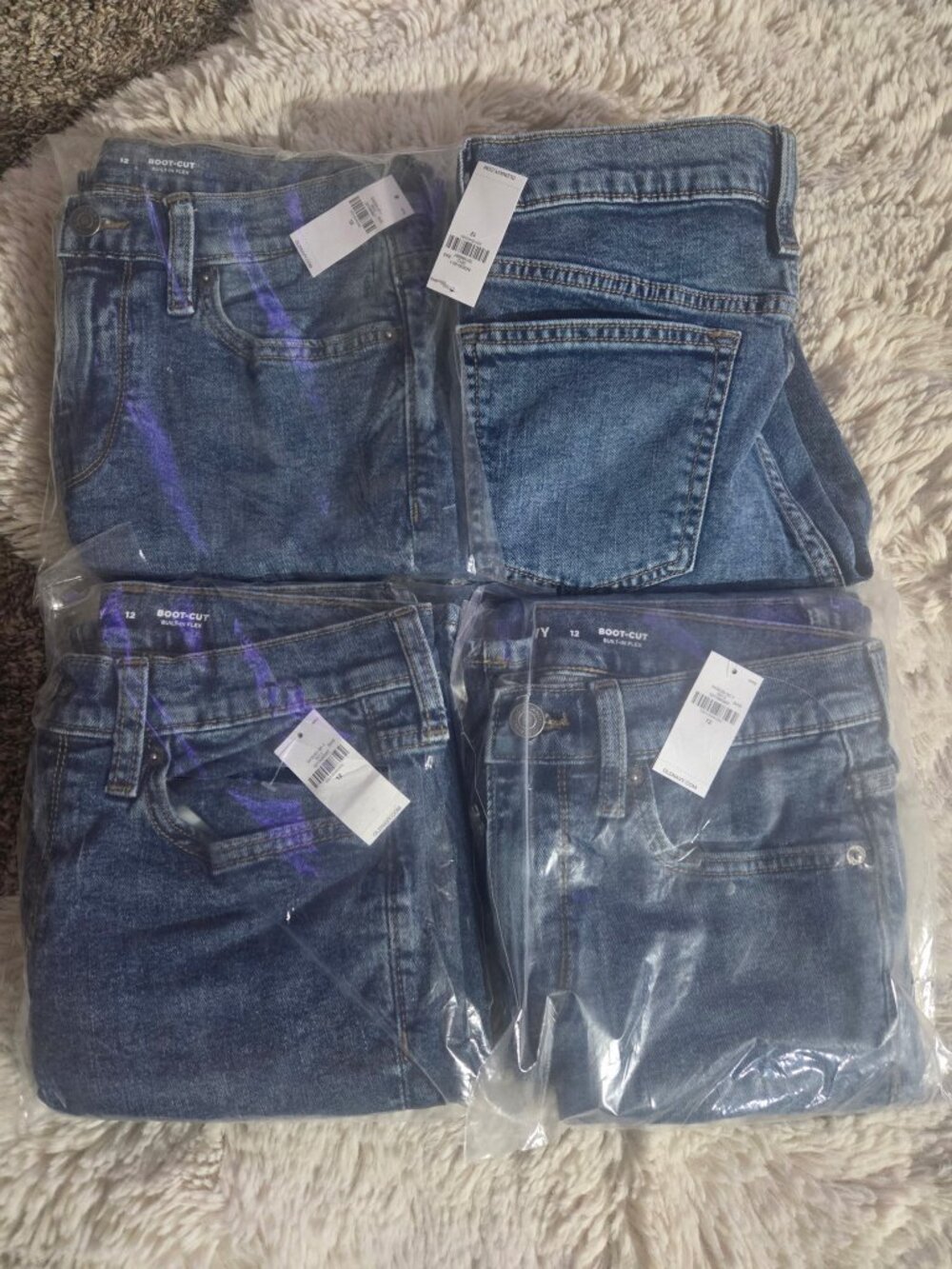 Boy's size 12 old navy boot cut and large old navy sweatshirt